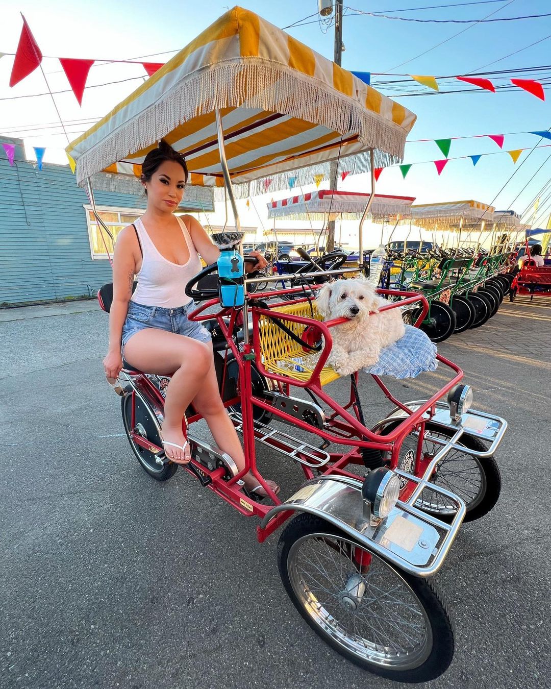 Surrey Beach Ride in Alki Beach Wheel Fun Rentals