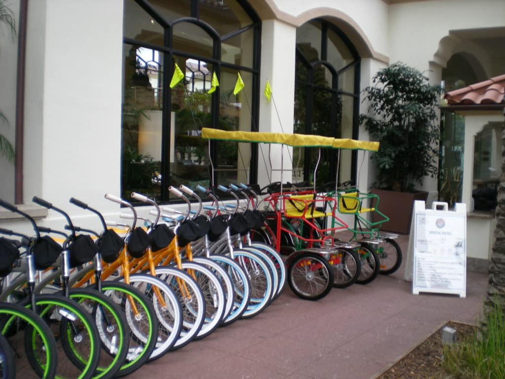 Huntington Beach bike rentals Hilton Waterfront beach resort