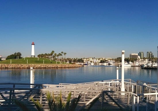 Rainbow harbor in Long beach, CA