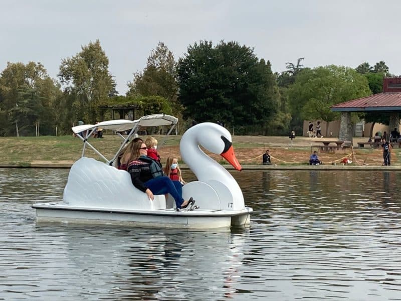 Ride The Swan Boats at Lake Balboa | Wheel Fun Rentals