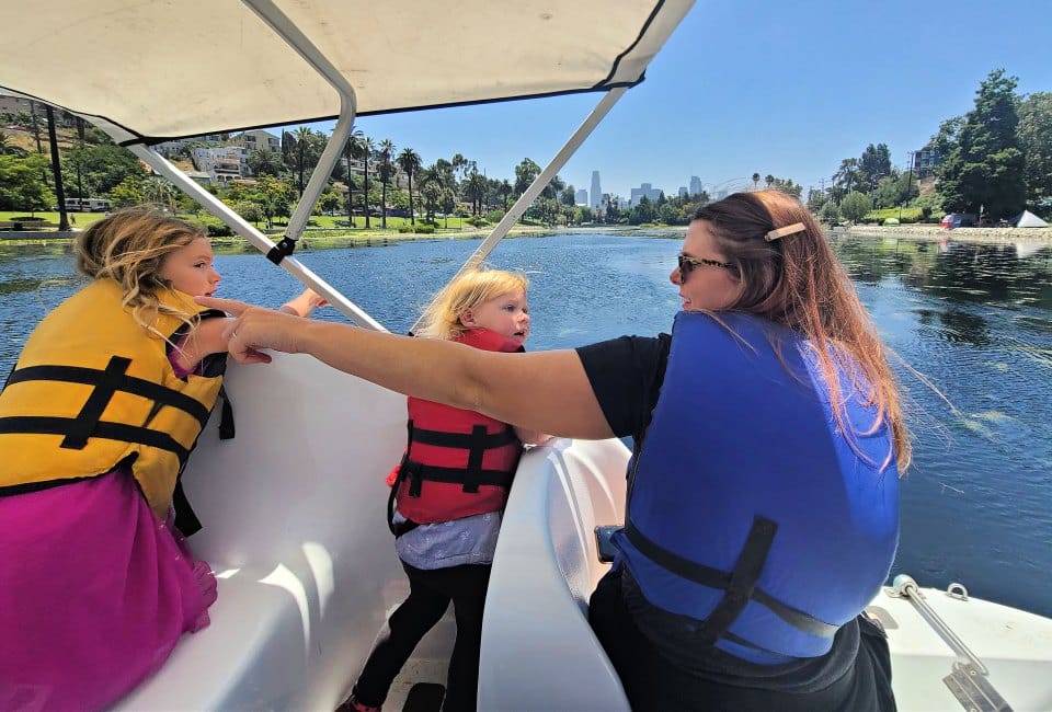 Families Can Paddle with the Swans at Echo Park Lake Wheel Fun Rentals