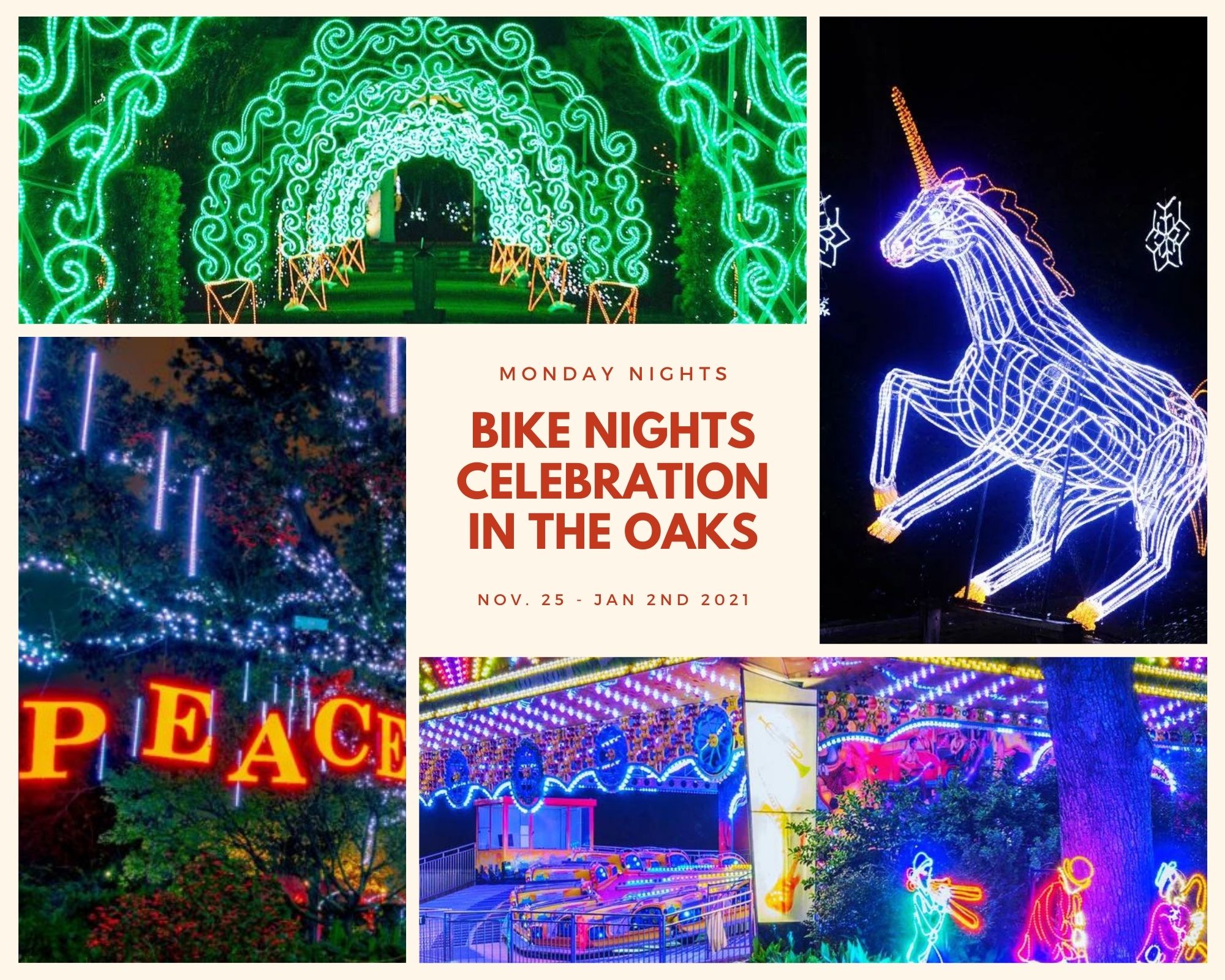 Celebration in the Oaks launches Bike Nights this holiday season